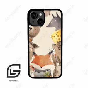 قاب گوشی آیفون 13 (Iphone 13 ) طرح حیوانات کد 2338