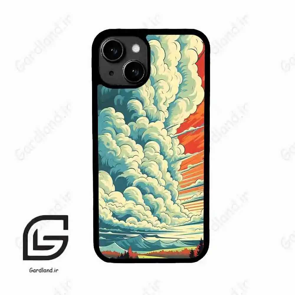 قاب گوشی آیفون 13 (Iphone 13 ) طرح ابرنگی کد 2491