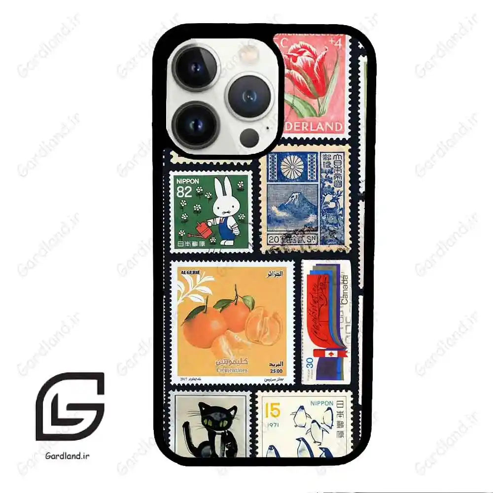 قاب گوشی آیفون 13 پرو (Iphone 13 Pro ) طرح تمبر کد 2603