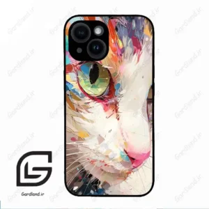 قاب گوشی آیفون 14 (Iphone 14 ) طرح گربه کد 2437