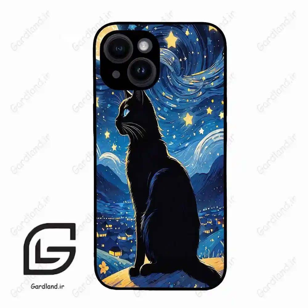 قاب گوشی آیفون 14 (Iphone 14 ) طرح گربه کد 2438