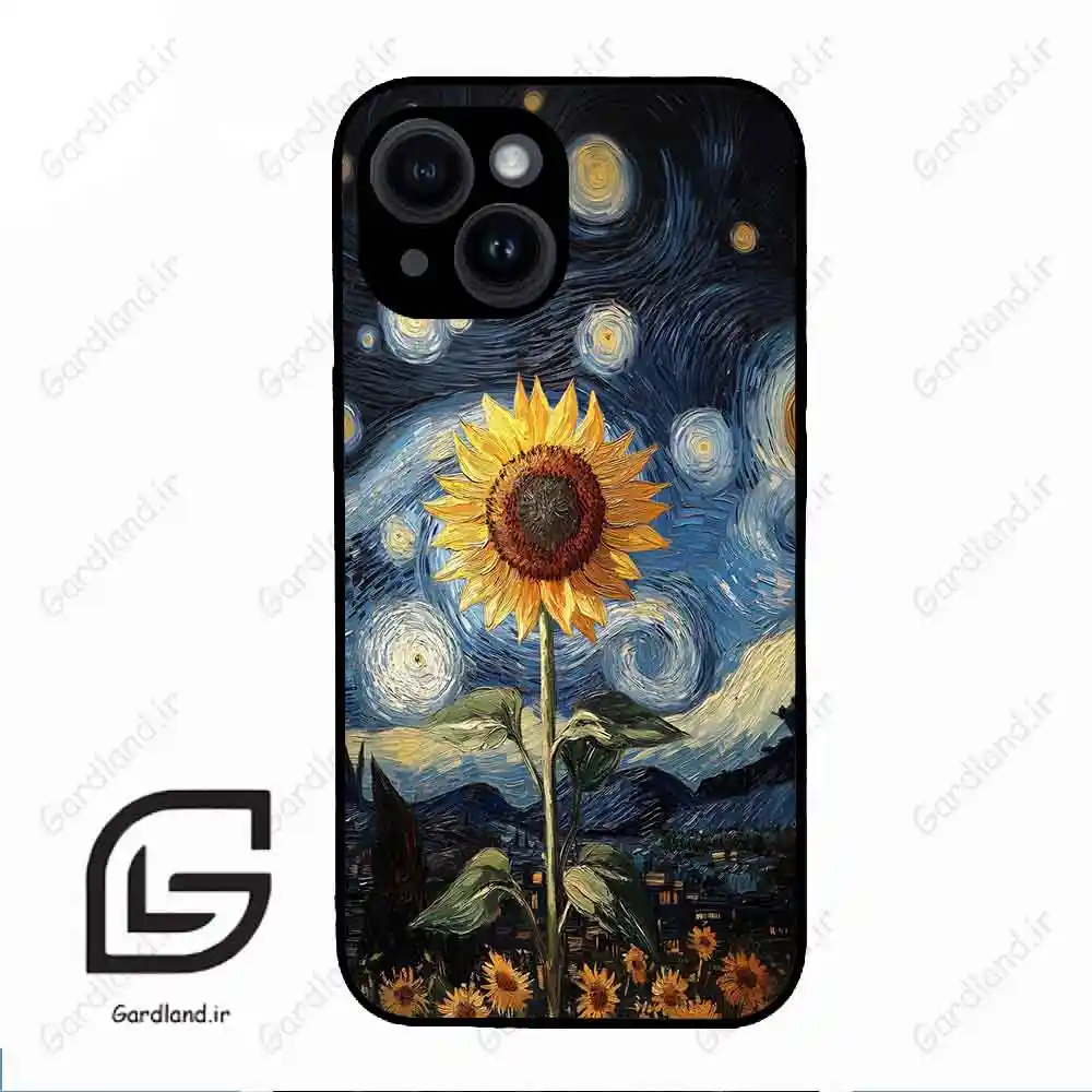 قاب گوشی آیفون 14 (Iphone 14 ) طرح افتابگردان کد 2652