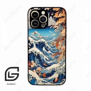 قاب گوشی آیفون 14 پرو (Iphone 14 Pro ) طرح موج کد 2418