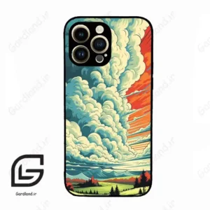 قاب گوشی آیفون 14 پرو (Iphone 14 Pro ) طرح ابرنگی کد 2491