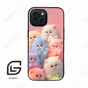 قاب گوشی آیفون 15 (Iphone 15 ) طرح گربه کد 2073