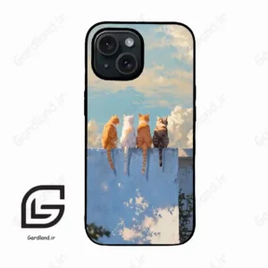 قاب گوشی آیفون 15 (Iphone 15 ) طرح گربه کد 2367