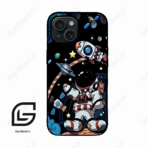 قاب گوشی آیفون 15 (Iphone 15 ) طرح فضانورد کد 2392