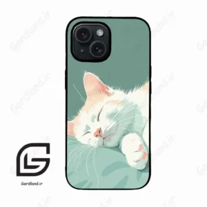 قاب گوشی آیفون 15 (Iphone 15 ) طرح گربه کد 2403