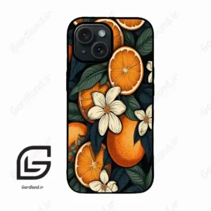 قاب گوشی آیفون 15 (Iphone 15 ) طرح پرتقالی کد 2423