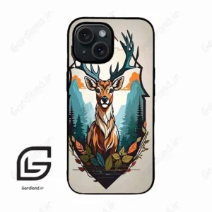 قاب گوشی آیفون 15 (Iphone 15 ) طرح گوزن کد 2429