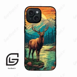 قاب گوشی آیفون 15 (Iphone 15 ) طرح گوزن کد 2471