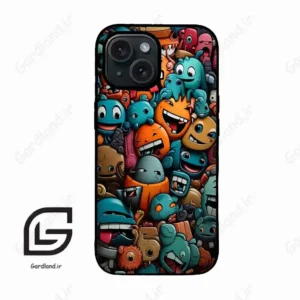 قاب گوشی آیفون 15 (Iphone 15 ) طرح استیکر کد 2478