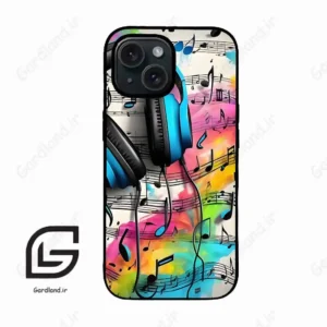 قاب گوشی آیفون 15 (Iphone 15 ) طرح موسیقی کد 2482