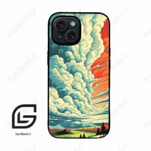 قاب گوشی آیفون 15 (Iphone 15 ) طرح ابرنگی کد 2491