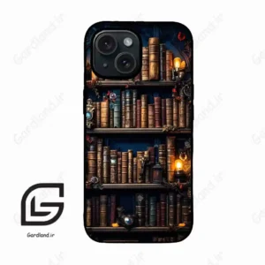 قاب گوشی آیفون 15 (Iphone 15 ) طرح کتابخانه کد 2541