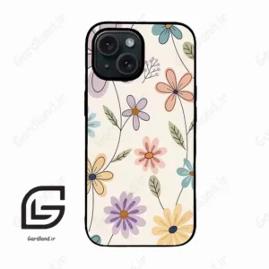 قاب گوشی آیفون 15 (Iphone 15 ) طرح گل کد 2587