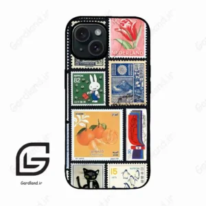 قاب گوشی آیفون 15 (Iphone 15 ) طرح تمبر کد 2603