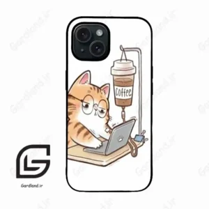قاب گوشی آیفون 15 (Iphone 15 ) طرح گربه کد 2617