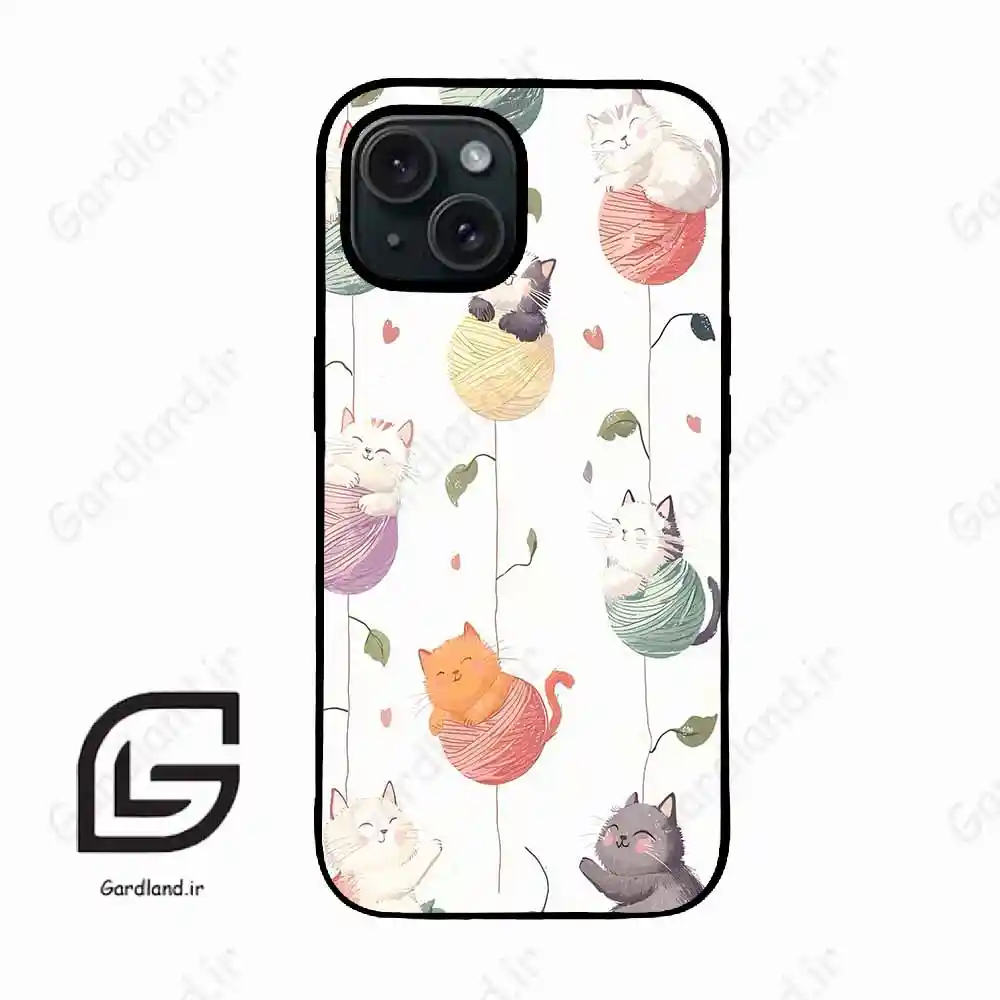 قاب گوشی آیفون 15 (Iphone 15 ) طرح گربه کد 2633