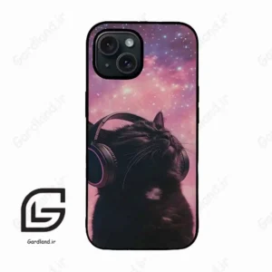 قاب گوشی آیفون 15 (Iphone 15 ) طرح گربه کد 2641