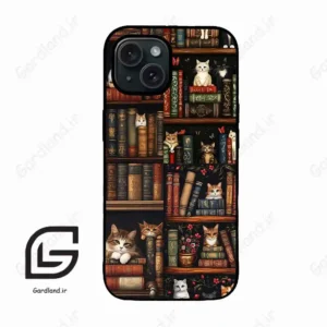 قاب گوشی آیفون 15 (Iphone 15 ) طرح کتابخانه کد 2675