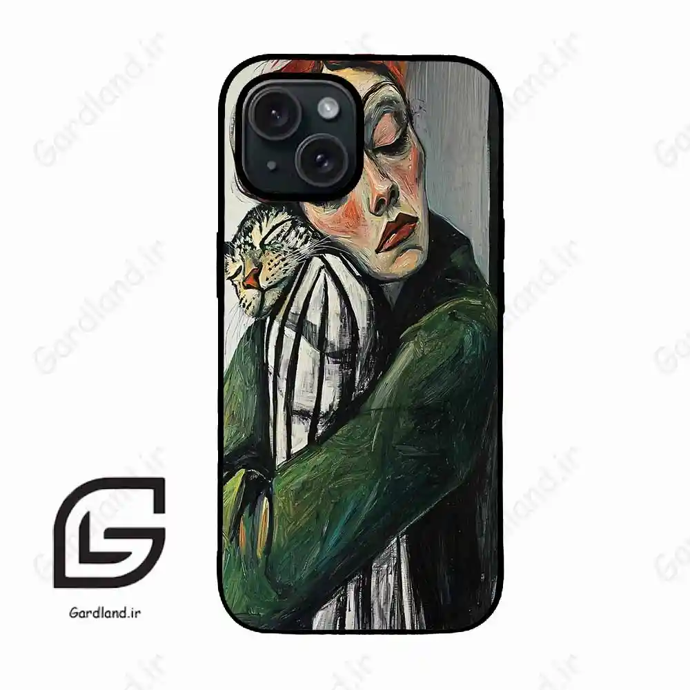 قاب گوشی آیفون 15 (Iphone 15 ) طرح گربه کد 2709