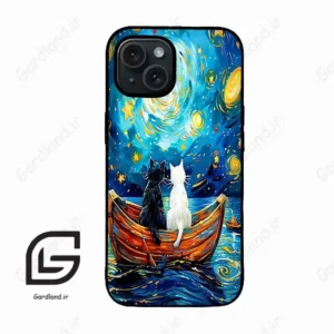 قاب گوشی آیفون 15 (Iphone 15 ) طرح گربه کد 2727