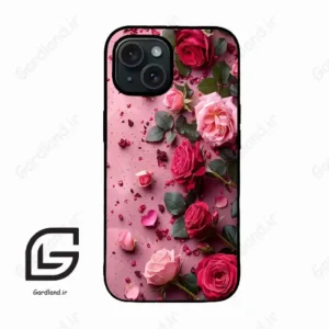 قاب گوشی آیفون 15 (Iphone 15 ) طرح رز کد 2744