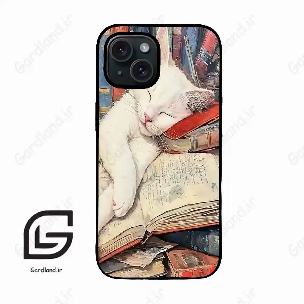قاب گوشی آیفون 15 (Iphone 15 ) طرح گربه کد 2758