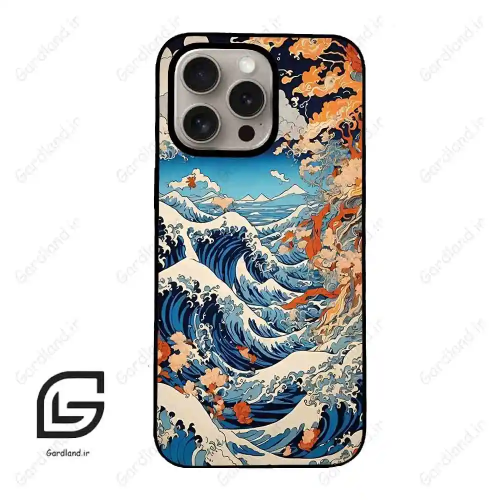 قاب گوشی آیفون 15 پرو (Iphone 15 Pro ) طرح موج کد 2418