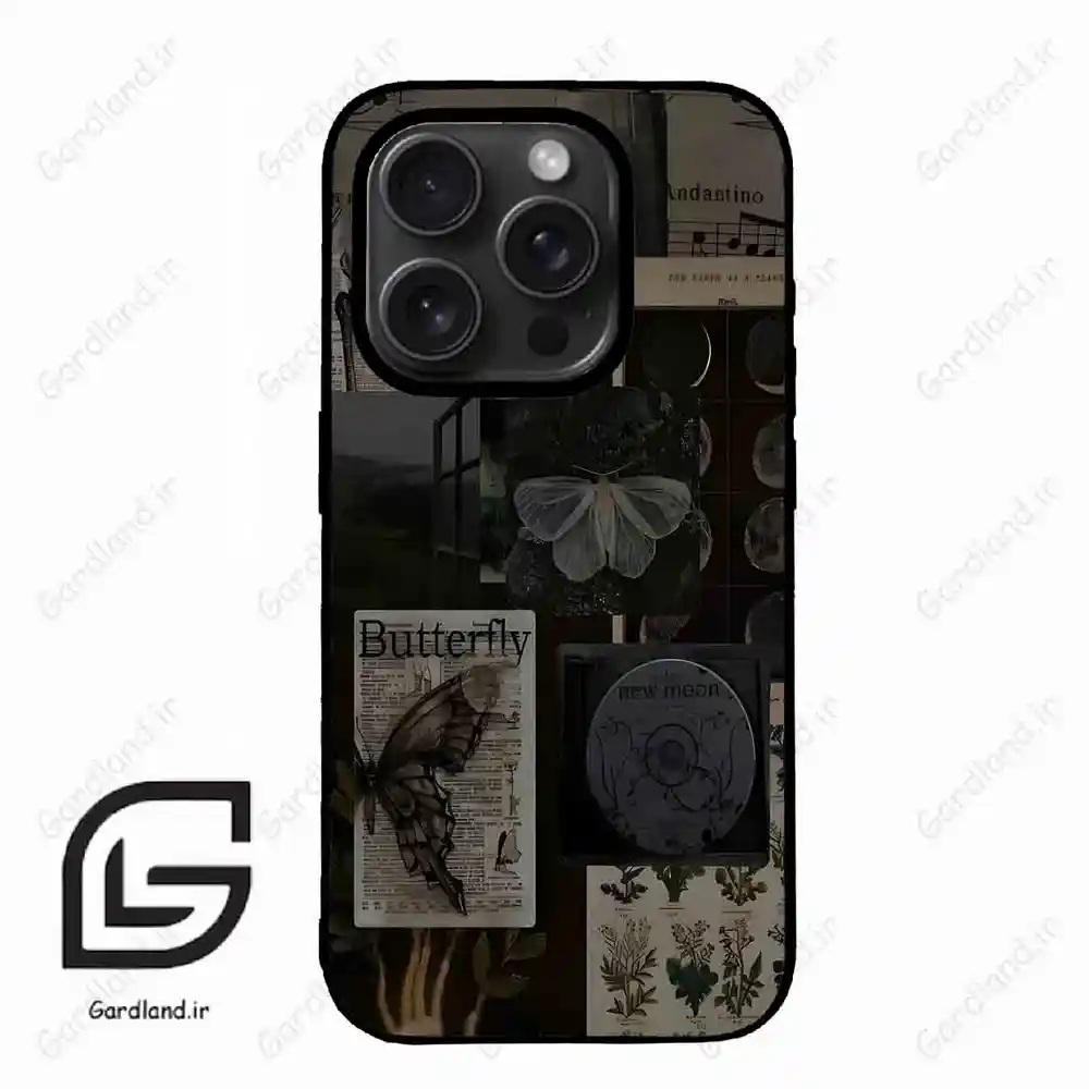قاب گوشی آیفون 15 پرومکس (Iphone 15 Pro Max ) طرح پروانه کد 2096