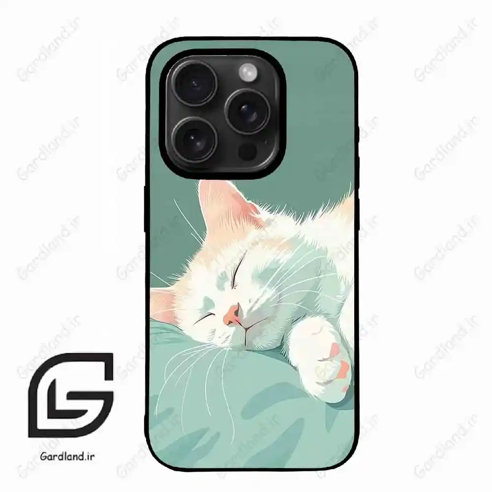 قاب گوشی آیفون 15 پرومکس (Iphone 15 Pro Max ) طرح گربه کد 2403