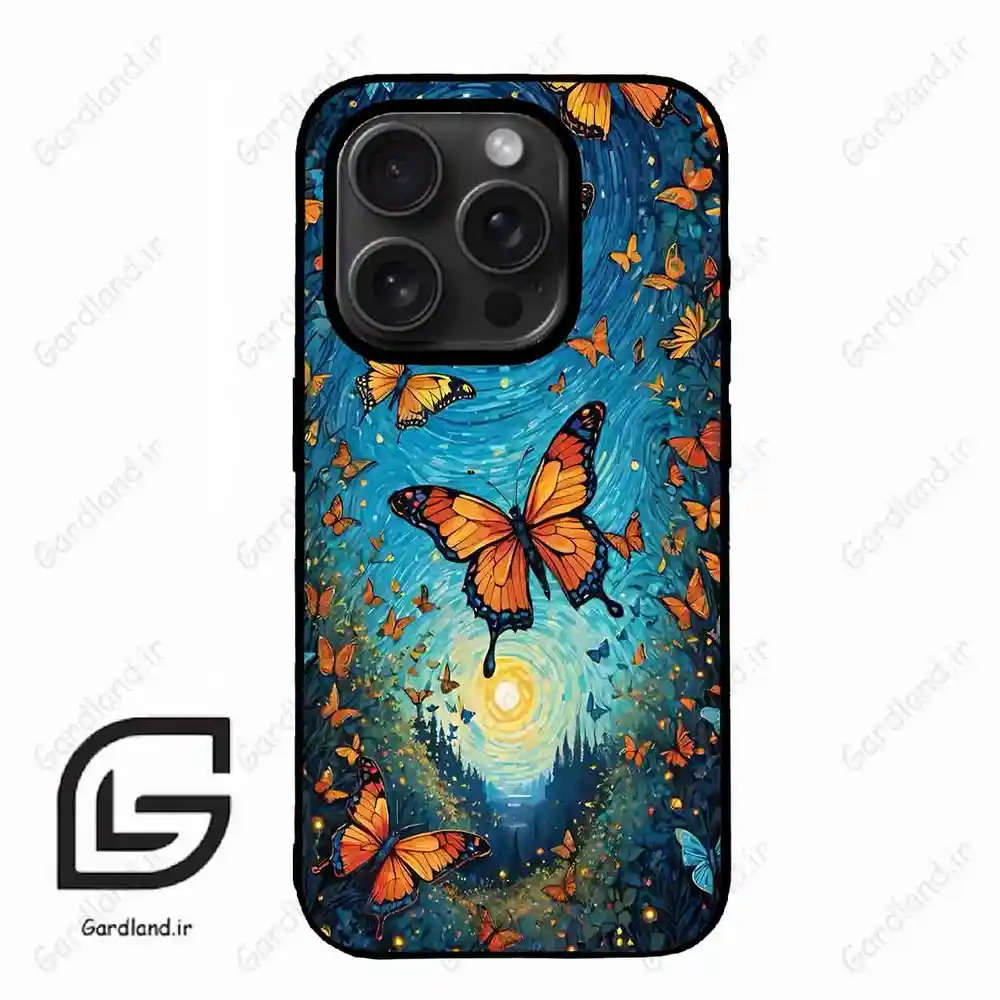 قاب گوشی آیفون 15 پرومکس (Iphone 15 Pro Max ) طرح پروانه کد 2479