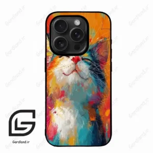 قاب گوشی آیفون 15 پرومکس (Iphone 15 Pro Max ) طرح گربه کد 2489