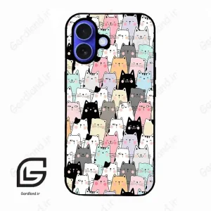 قاب گوشی آیفون 16 (Iphone 16 ) طرح گربه کد 2019