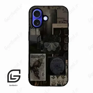قاب گوشی آیفون 16 (Iphone 16 ) طرح پروانه کد 2096