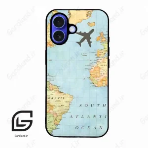 قاب گوشی آیفون 16 (Iphone 16 ) طرح نقشه کد 2243