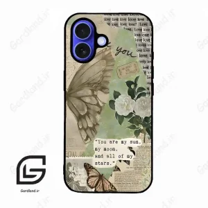 قاب گوشی آیفون 16 (Iphone 16 ) طرح پروانه کد 2244
