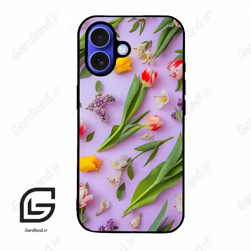 قاب گوشی آیفون 16 (Iphone 16 ) طرح گل کد 2320
