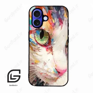 قاب گوشی آیفون 16 (Iphone 16 ) طرح گربه کد 2437