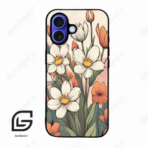 قاب گوشی آیفون 16 (Iphone 16 ) طرح گل کد 2475