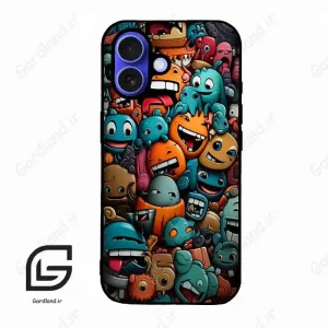 قاب گوشی آیفون 16 (Iphone 16 ) طرح استیکر کد 2478