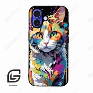 قاب گوشی آیفون 16 (Iphone 16 ) طرح گربه کد 2483