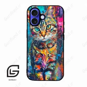 قاب گوشی آیفون 16 (Iphone 16 ) طرح گربه کد 2488