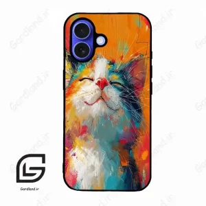 قاب گوشی آیفون 16 (Iphone 16 ) طرح گربه کد 2489