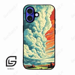 قاب گوشی آیفون 16 (Iphone 16 ) طرح ابرنگی کد 2491
