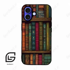 قاب گوشی آیفون 16 (Iphone 16 ) طرح کتابخانه کد 2538