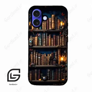 قاب گوشی آیفون 16 (Iphone 16 ) طرح کتابخانه کد 2541