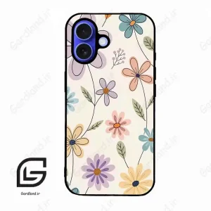 قاب گوشی آیفون 16 (Iphone 16 ) طرح گل کد 2587