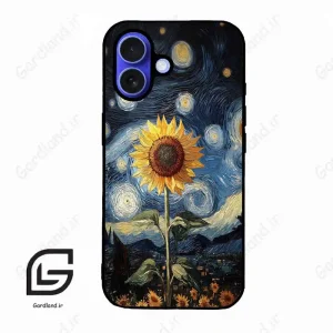 قاب گوشی آیفون 16 (Iphone 16 ) طرح افتابگردان کد 2652